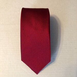 H.STOCKTON MEN'S NEW RED 100%SILK TIE  WIDTH: 3 1/4"  LENGTH: 59 3/4"